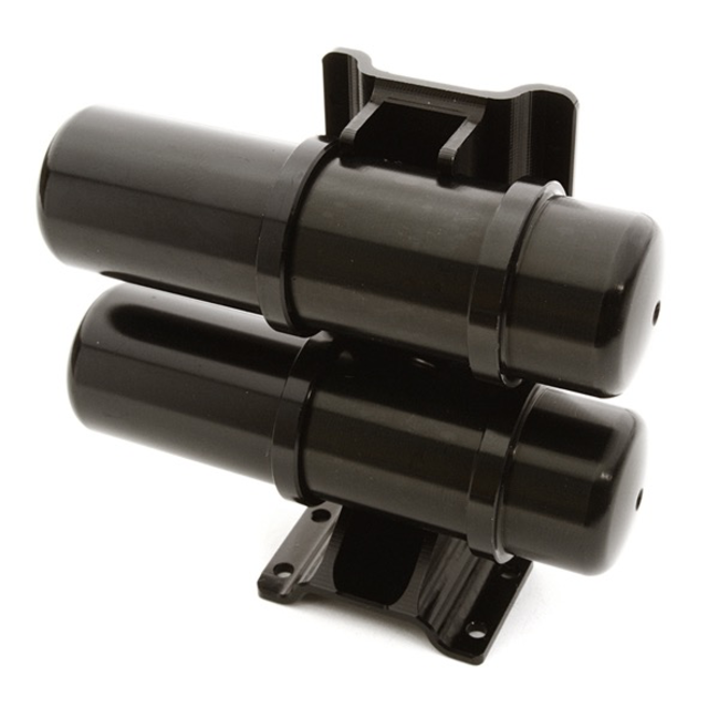 INTEGY Billet Machined Realistic Dual Air Tank for Custom 1/14 Semi-Tractor Truck