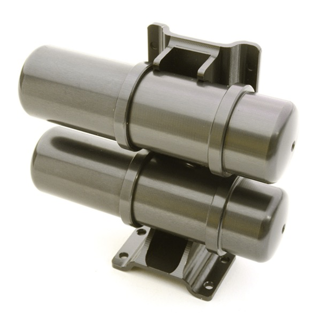 INTEGY Billet Machined Realistic Dual Air Tank for Custom 1/14 Semi-Tractor Truck