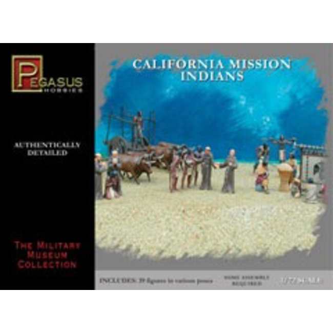 PEGASUS 1:72 CALIFORNIA MISSION INDIANS 39 FIGURES