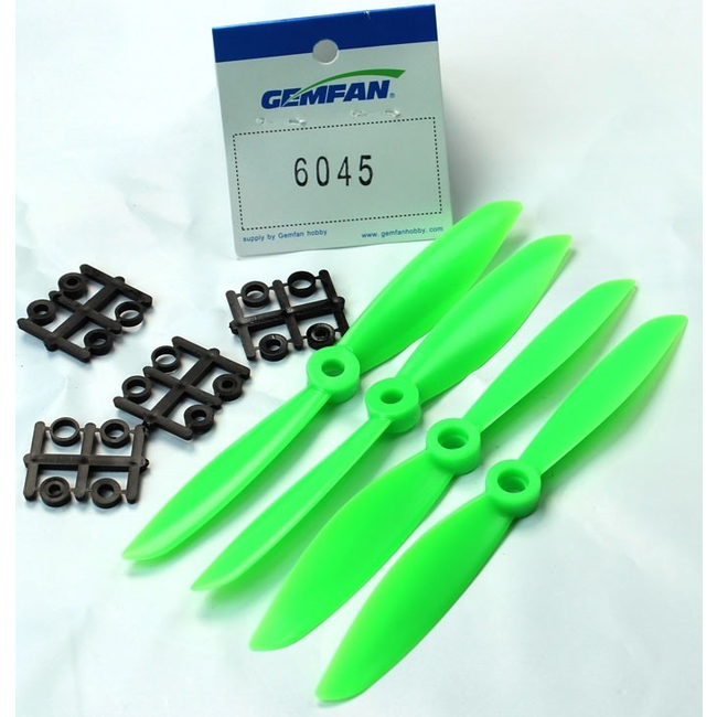 GEMFAN 6X4.5 R GREEN 4pk