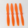 GEMFAN Bullnose R 6X4 ORANGE 4pk Glass Fiber Nylon Propeller