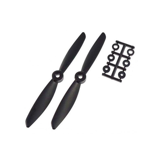 HQ PROP HQ PROP 6X4.5 R BLACK DIRECT DRIVE PROP 2 PACK