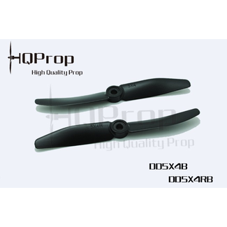 HQ PROP HQ PROP 5X4 R BLACK DIRECT DRIVE PROP 2 PACK