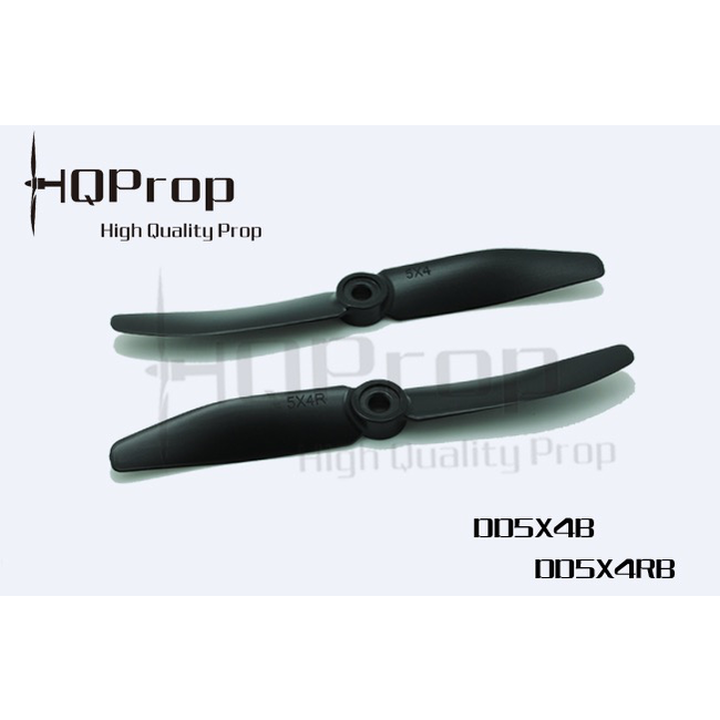 HQ PROP 5X4 R BLACK DIRECT DRIVE PROP 2 PACK
