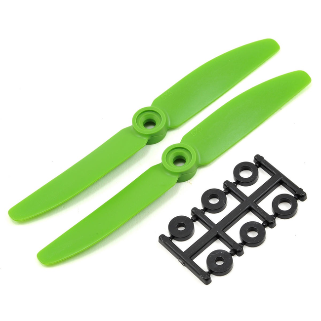 HQ PROP 5X3 R GREEN DIRECT DRIVE PROP 2 PACK