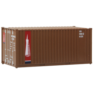 WALTHER WALTHERS 20FT CONTAINER TRANS AMERICA HO SCALE