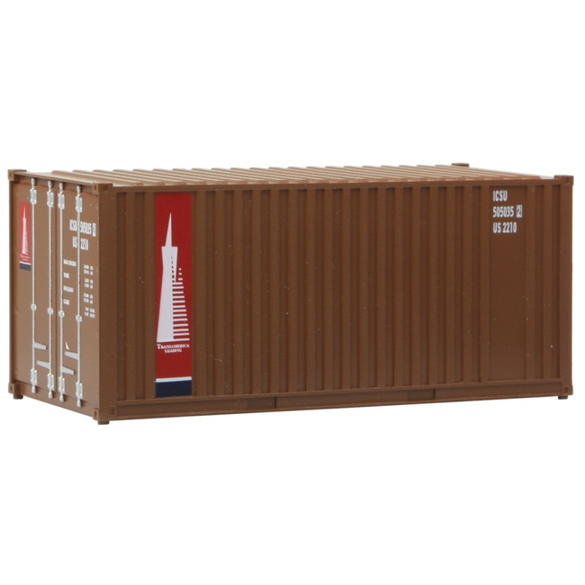 WALTHERS 20FT CONTAINER TRANS AMERICA HO SCALE