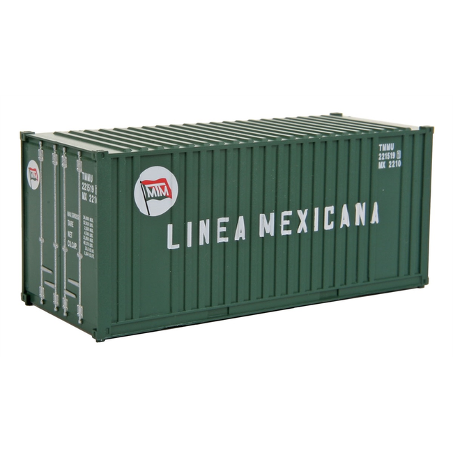 WALTHERS 20FT CONTAINER LINEA MEXICANA HO SCALE