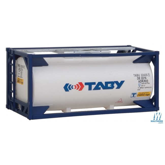 WALTHERS 20FT TANK CONTAINER TABY HO SCALE