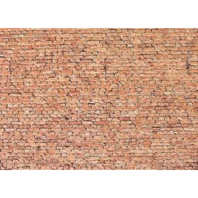 FALLER N SCALE GLAZED BRICK SHEET 25 X 12.5CM