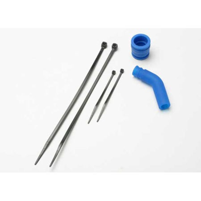 TRAXXAS PIPE COUPLER MOLDED BLUE EXHAUST DEFLECTOR