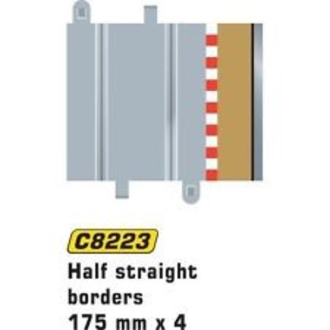 SCALEXTRIC NEW 1/2 STRAIGHT BORDERS  C8223