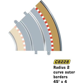 SCALEXTRIC SCALEXTRIC NEW RADIUS 2 OUTER BORDER  C8228