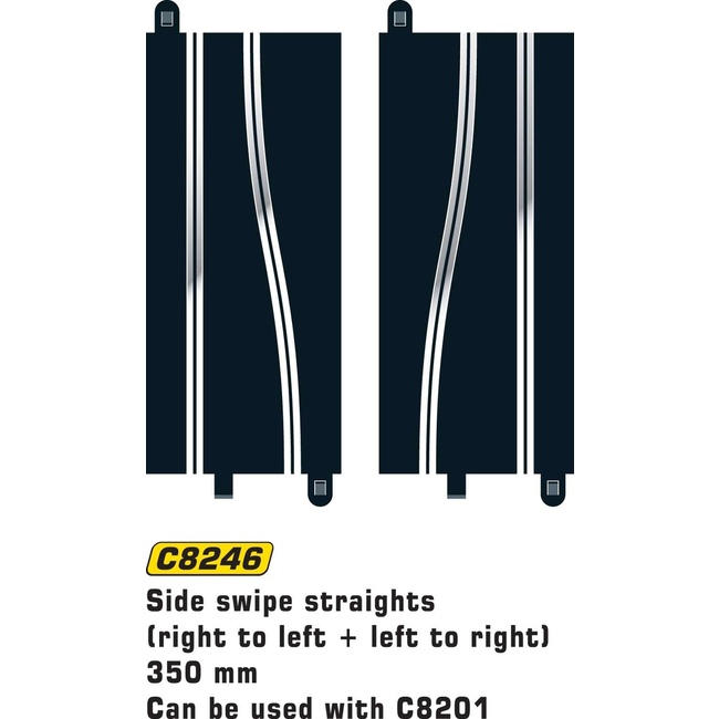 SCALEXTRIC NEW SIDE SWIPE STRAIGHTS 350m  C8246