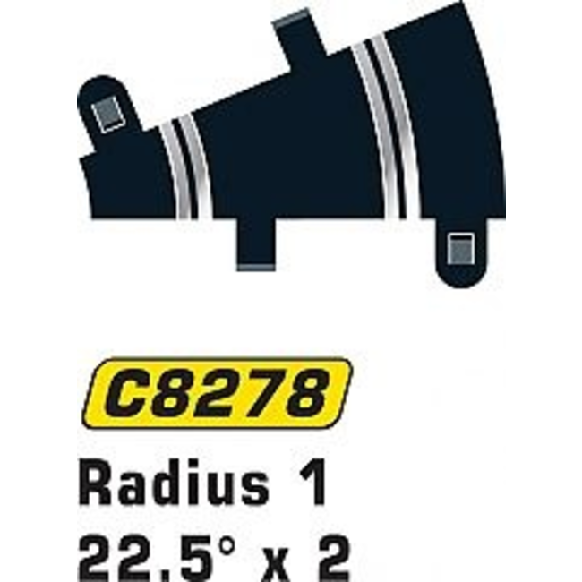 SCALEXTRIC NEW RADIUS 1 CURVE