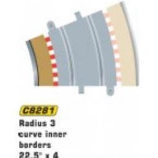 SCALEXTRIC SCALEXTRIC NEW RADIUS 3 CURVE INNER BORDERS