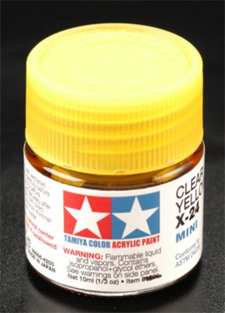 TAMIYA TAMIYA 10ml X24 CLEAR YELLOW