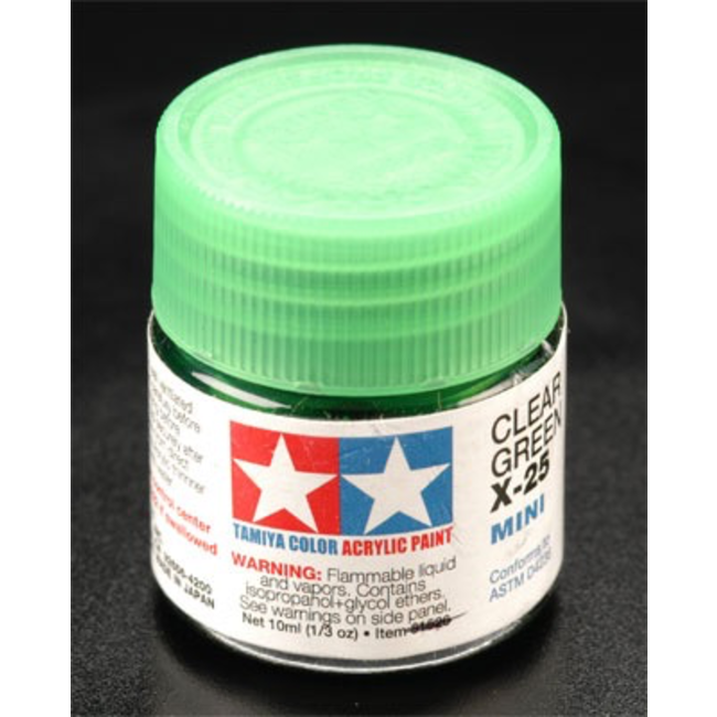 TAMIYA 10ml X-25 CLEAR GREEN