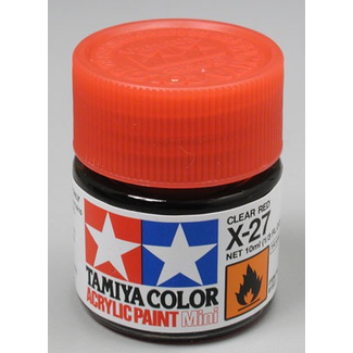 TAMIYA TAMIYA 10ml X-27 CLEAR RED
