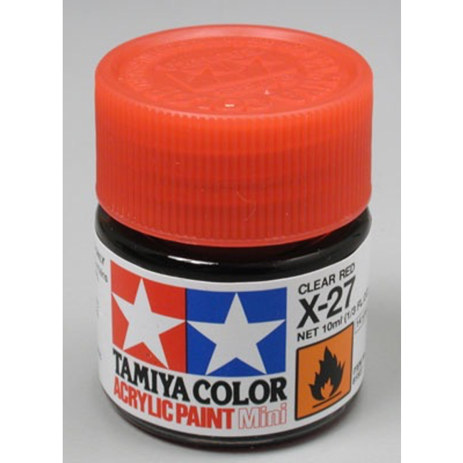 TAMIYA 10ml X-27 CLEAR RED