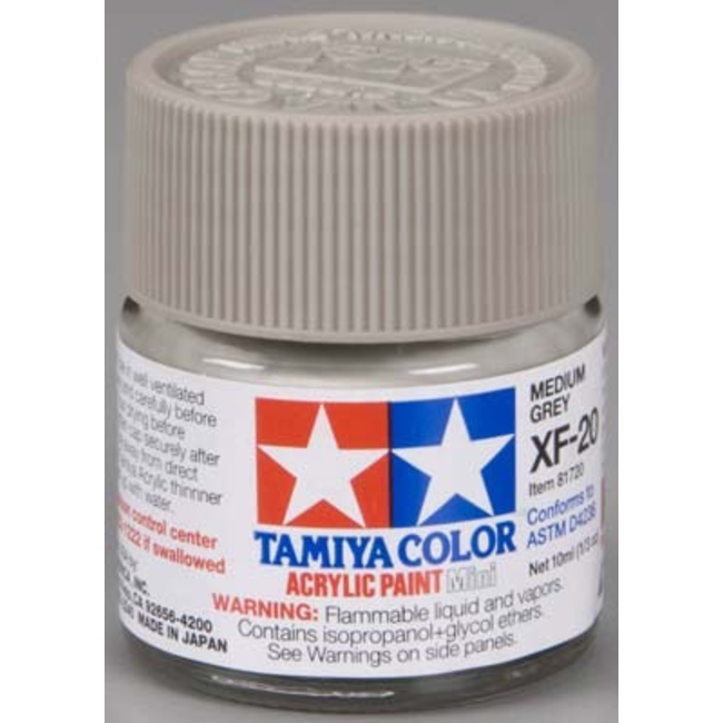 TAMIYA 10ml XF-20 MED GREY