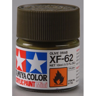 TAMIYA TAMIYA 10ml XF-62 OLIVE DRAB