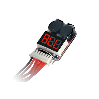 HOBBY DETAILS HY 1-8S Lipo Battery Voltage tester and low voltage buzzer alarm