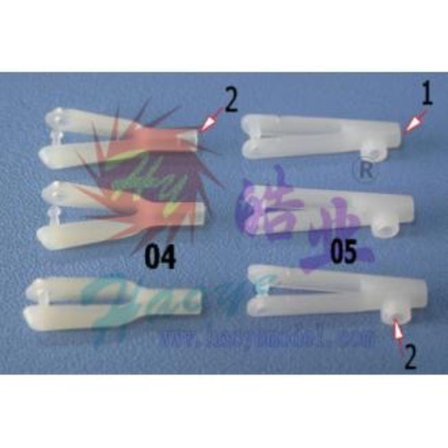 HY NYLON CLEVIS 1 X 2 X L 20mm (12) WHITE