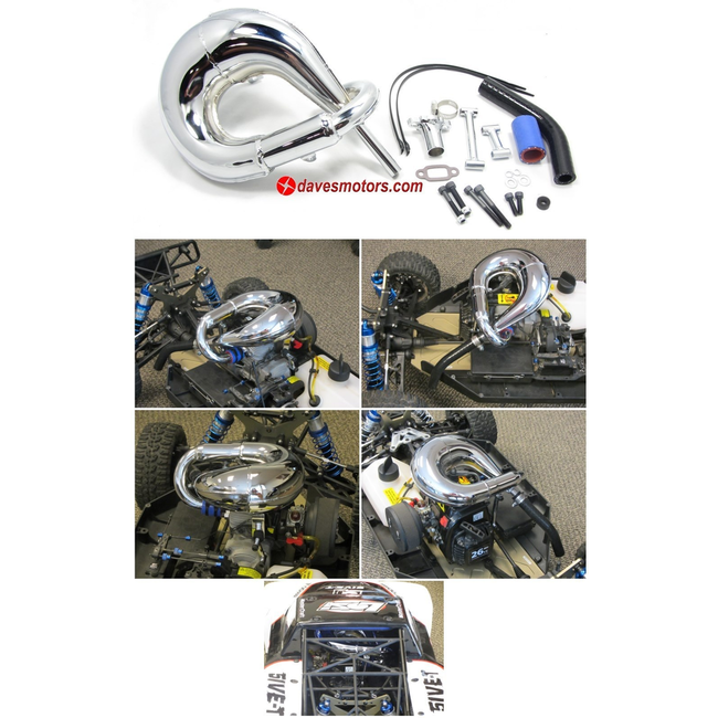 DDM DOMINATOR TUNED PIPE FOR LOSI 5IVE  FD170
