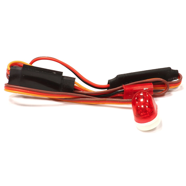 INTEGY T1 REALISTIC ROOF TOP RED FLASHING LIGHT LED WITH PLASTIC HOUSING FOR 1/10 SCALE