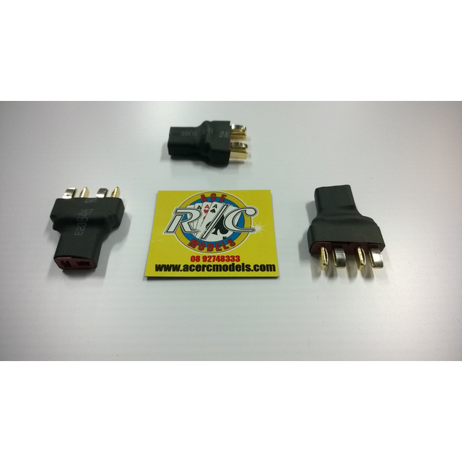 ACE 2 X MALE TO 1 FEMALE DEANS PLUG ( SERIES ) ( SHORT NO WIRE TYPE ) DOUBLES VOLTAGE