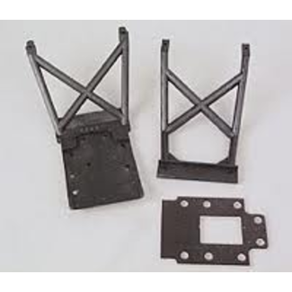 TRAXXAS TRAXXAS SKID PLATES F&R FIBREGLASS TRANSMISSION SPACER PLATE