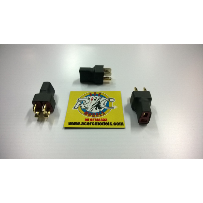 ACE 2 X MALE TO 1 X FEMALE DEANS (PARALLEL) (SHORT TYPE NO WIRE) DOUBLES CAPACITY