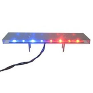 ACE RADIO CONTROLLED MODELS ACE SCALE POLICE LIGHT BAR RED/BLUE FRONT BLUE/RED REAR 9 FLASH PATTERNS 12 VOLT
