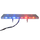 ACE SCALE POLICE LIGHT BAR RED/BLUE FRONT BLUE/RED REAR 9 FLASH PATTERNS 12 VOLT
