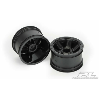 PROLINE PROLINE DESPERADO 2.2" BLACK FRONT OR REAR WHEELS FOR 1:16 SCALE E-REVO  2737-03