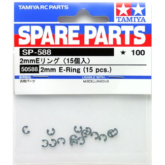 TAMIYA TAMIYA 2MM E-RING (15PCS)