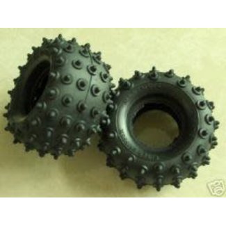 TAMIYA TAMIYA REAR TYRE PAIR FOR FROG  HORNET ETC
