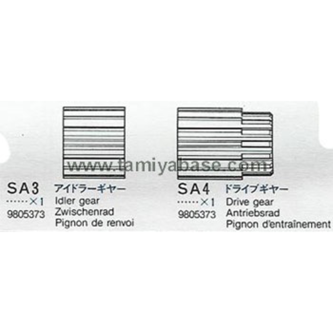TAMIYA IDLER/DIFF GEAR BAG