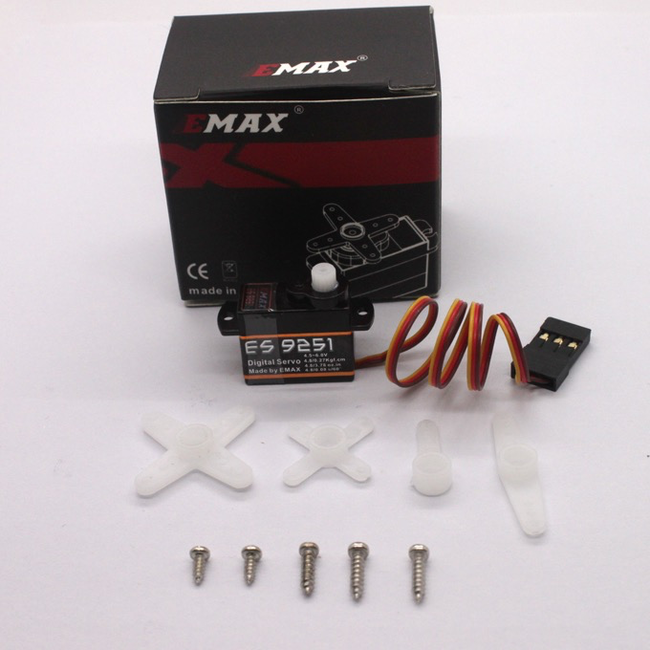 EMAX ES9251 II 2.5gr DIGITAL MICRO SERVO  0.3kg @ 6.0v PLASTIC GEARS