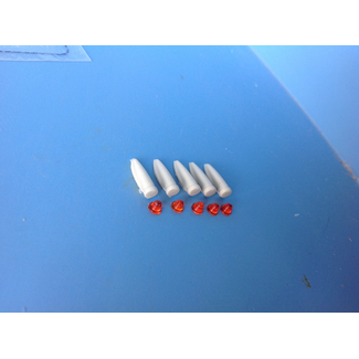 AUSLOWE AUSLOWE BULLET STYLE CAB MARKER LIGHTS SET OF 5 ORANGE 1/24