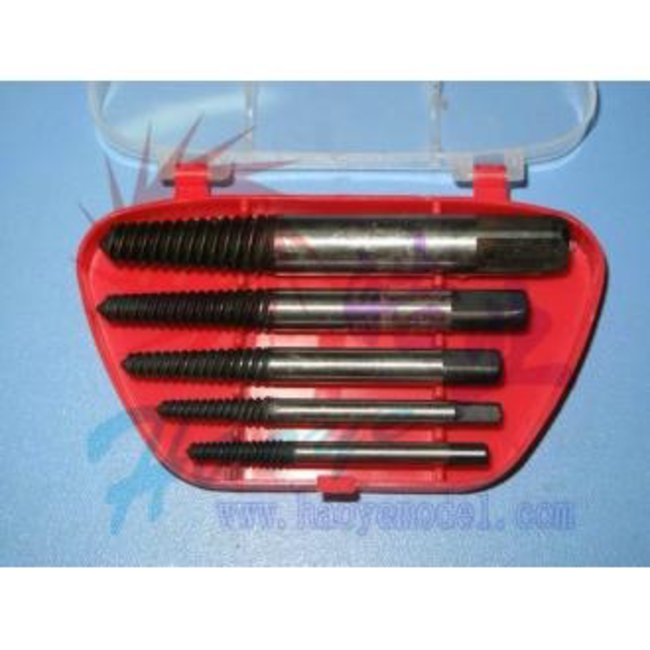HY 5pcs Easy Out Screw Remover 5pcs :3-6,6-8,8-11,11-1,14-18(mm):1/8-1/4,1/4-5/16,5/16-7/16,7/16-9/16,9/16-3/4