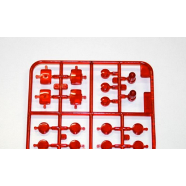 TAMIYA K PARTS CLEAR RED LENSES FOR GRAND HAULER 1/14 TRACTOR TRUCK