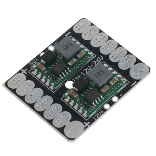 ACE POWER DISTRIBUTION BOARD WITH 5V AND 12V REGULATORS FOR UP TO 26V IN