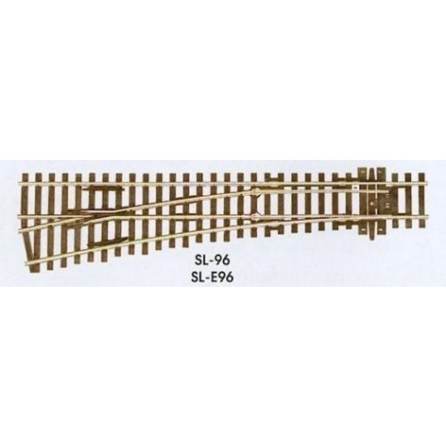 PECO RIGHT HAND LARGE RADIUS POINT / TURNOUT CODE 100