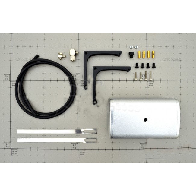 HERCULES 72MM ALUMINIUM FUEL TANK FOR 1/14 TRACTOR TRUCK MAN/SCANIA