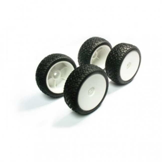 CARISMA TYRE AND WHEEL SET WHITE 14975