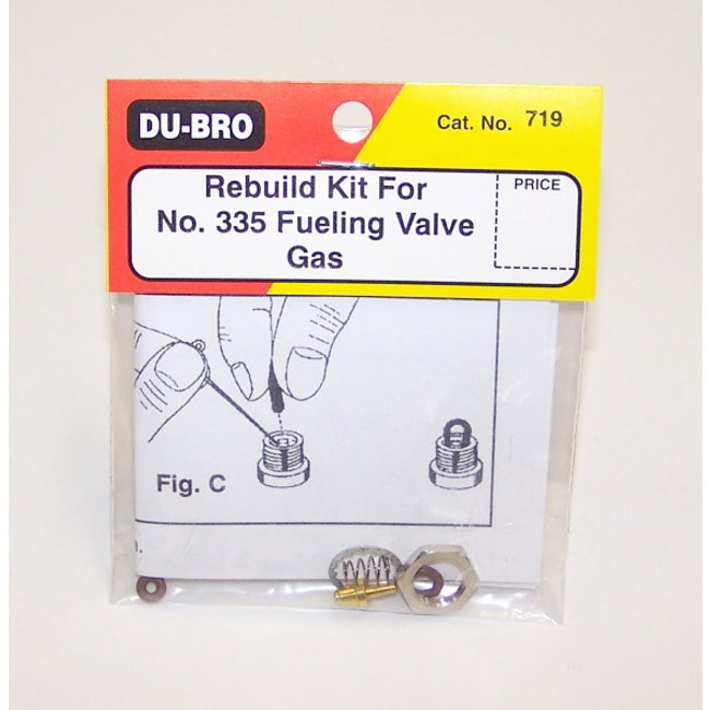 DUBRO REBUILD KIT FOR NO. 335 FUELING VALVE GAS