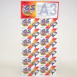 O.S. PARTS OS GLOW PLUG A3 NO 6  HOT PLUG
