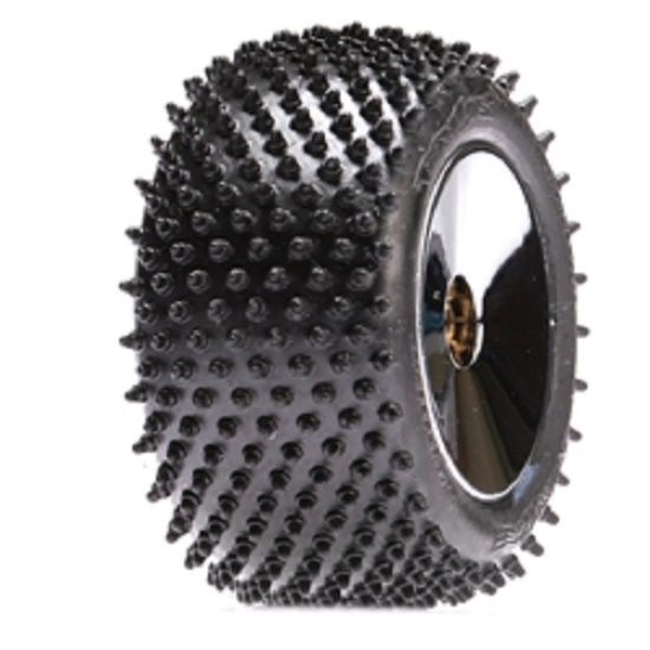 LOSI REAR MINI STEP PIN MOUNTED CHROME WHEEL